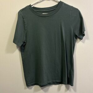 Cotton size XS Madewell green t-shirt